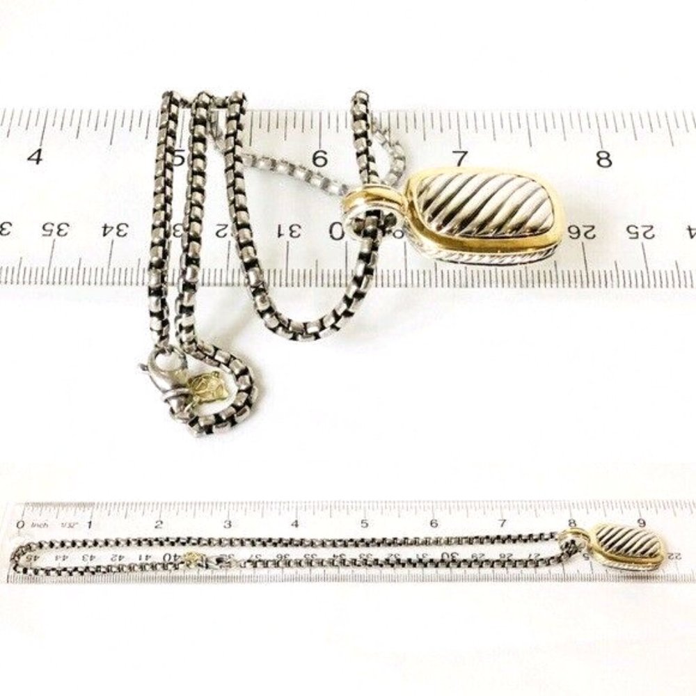 David Yurman Cable Enhancer Pendant Necklace - Picture 8 of 9